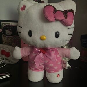 Hello Kitty Plush Toy with Pink Outfit
